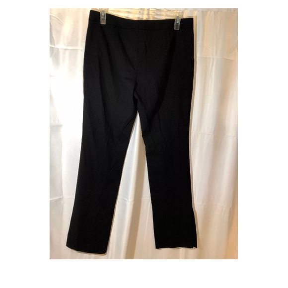 NEW‎ Lewit Side Slit Flare Leg Pants Black SZ 14 - Picture 5 of 8
